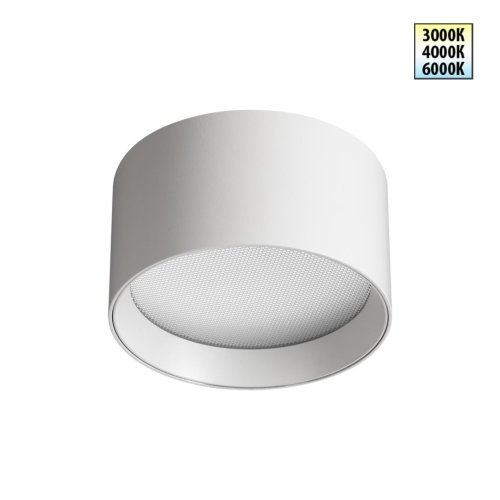 Светильник накладной LED с переключателем цветовой температуры Orbis 359594 Novotech белый на 1 лампу, основание белое в стиле хай-тек современный круглый