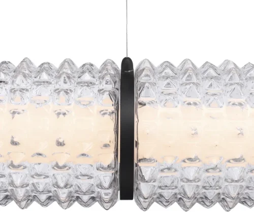 Светильник подвесной LED Saguaro SL6144.413.01 ST-Luce прозрачный на 1 лампу, основание чёрное в стиле современный линейный фото 2