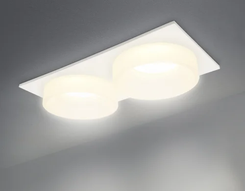 Светильник точечный TN1317 Ambrella light белый 2 лампы, основание белое в стиле современный  фото 6