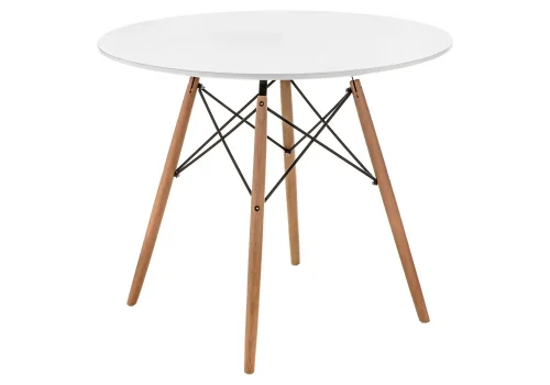 Стол Table 80 white / wood 15363 Woodville столешница белая из мдф