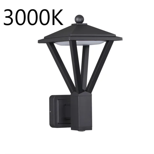 Настенный светильник уличный LED Bearitz 6655/15WL3 Odeon Light уличный IP54 чёрный на 1 лампу, плафон чёрный в стиле минимализм LED