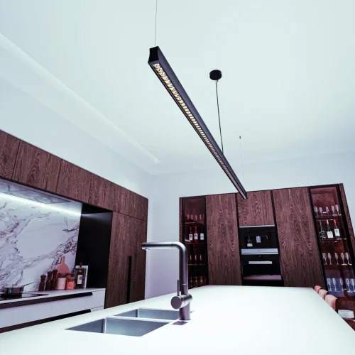 Линейный модуль LED для подвесного светильника Hanok 7554 Mantra чёрный 1 лампа, основание чёрное в стиле хай-тек современный  фото 4