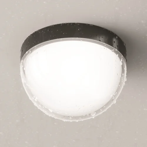 Потолочный светильник уличный LED Mon O438CL-L12GF3K Maytoni уличный IP65 графит на 1 лампу, плафон белый в стиле современный хай-тек LED фото 13