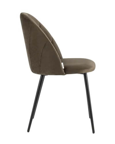 Стул Логан NEW велюр коричневый УТ000035441 Stool Group, коричневый/велюр, ножки/металл/чёрный, размеры - ****500*500 фото 4