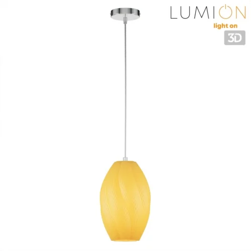Светильник подвесной Tide 8291/1A Lumion бежевый на 1 лампу, основание хром в стиле современный фото 3