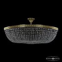 Люстра потолочная хрустальная 19283/100IV Pa Bohemia Ivele Crystal прозрачная на 14 ламп, основание латунь в стиле классика sp