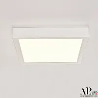 Светильник накладной LED Ingrid 3322.LDF1604M/12W/4K Arte Perfetto Luce белый 1 лампа, основание белое в стиле модерн квадратный