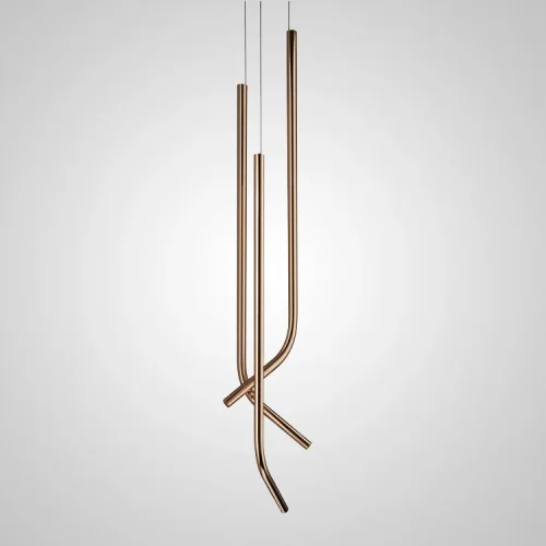 Светильник подвесной AIA TRIO Bronze 212179-23 ImperiumLoft бронзовый на 3 лампы, основание бронзовое в стиле современный Светильник подвесной AIA TRIO Bronze 212179-23 ImperiumLoft бронзовый на 3 лампы, основание бронзовое в стиле современный