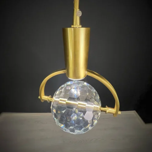Светильник подвесной GOLF H20 4000К 189716-23 ImperiumLoft прозрачный 1 лампа, основание латунь в стиле арт-деко современный  фото 4
