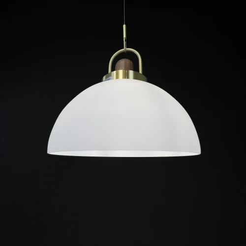 Светильник подвесной Arc 101295-26 ImperiumLoft белый 1 лампа, основание латунь в стиле современный  фото 10