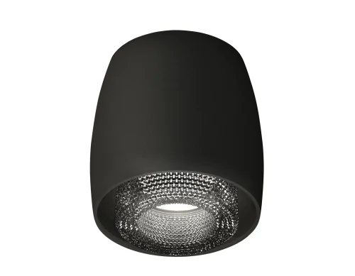 Светильник накладной Techno spot XS1142021 Ambrella light чёрный 1 лампа, основание чёрное в стиле хай-тек модерн круглый