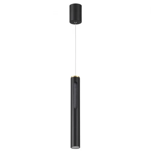 Светильник подвесной LED Mali 6643/7L Odeon Light чёрный 1 лампа, основание чёрное в стиле хай-тек трубочки