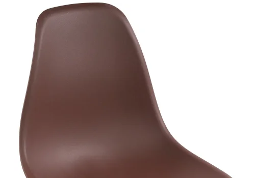 Пластиковый стул Eames PC-015 brown 11899 Woodville, коричневый/, ножки/массив бука дерево/натуральный, размеры - ****460*520 фото 6