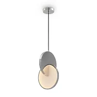 Светильник подвесной LED Nova FR6002PL-L15CH Freya хром на 1 лампу, основание хром в стиле современный хай-тек 
