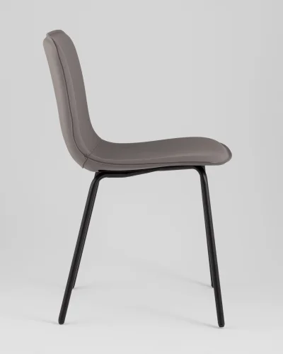 Стул обеденный Pluto,  серый УТ000039215 Stool Group, серый/экокожа, ножки/металл/чёрный, размеры - ***** фото 3