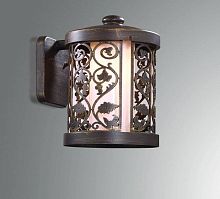 Настенный светильник KORDI 2286/1W Odeon Light уличный IP44 коричневый 1 лампа, плафон белый в стиле модерн E27