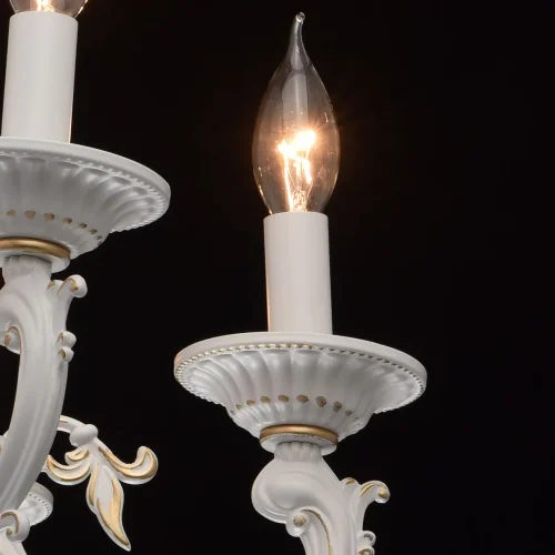Люстра подвесная Аврора 371011206 MW-Light без плафона на 6 ламп, основание белое в стиле классический фото 4