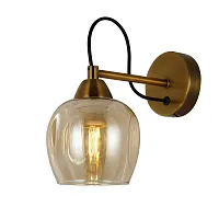 Бра Acro SLE110001-01 Evoluce янтарный 1 лампа, основание бронзовое в стиле современный 