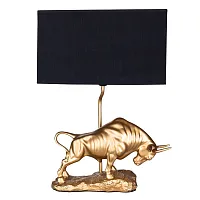 Настольная лампа Iklil A4014LT-1GO Arte Lamp чёрная 1 лампа, основание золотое металл в стиле современный животные