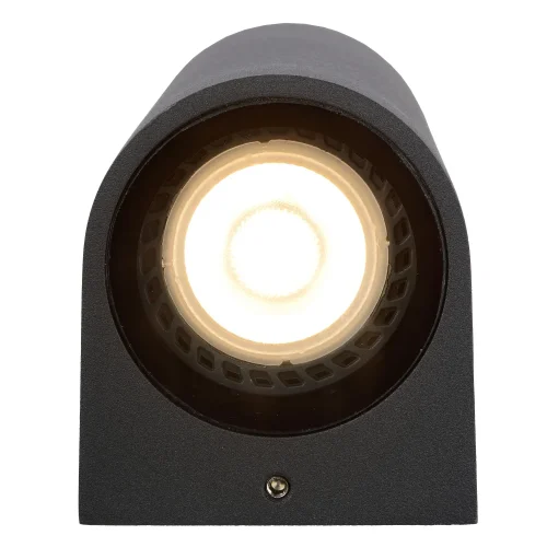 Настенный светильник Zaro 69801/02/30 Lucide уличный IP44 чёрный 2 лампы, плафон чёрный в стиле модерн GU10 фото 3