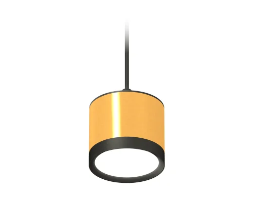 Светильник подвесной XP8121011 Ambrella light золотой 1 лампа, основание чёрное в стиле хай-тек 