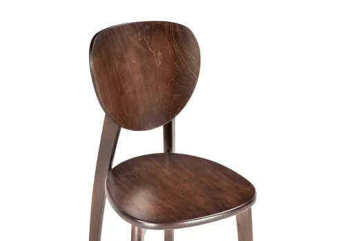 Деревянный стул Окава венге коричневый 543598 Woodville, венге/, ножки/массив бука дерево/венге, размеры - ****440*500 фото 5