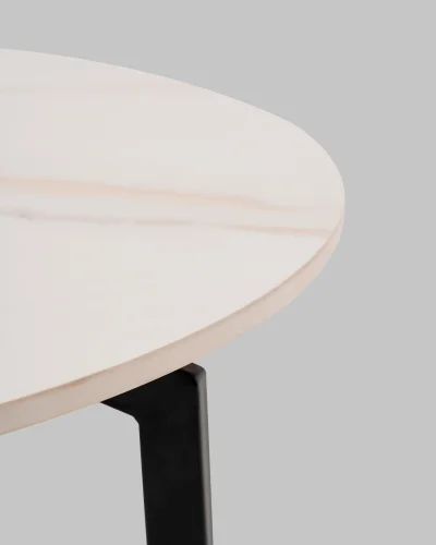 Журнальный столик Aliara, светлая керамика, столешница УТ000041396 Stool Group столешница белая из керамика фото 7