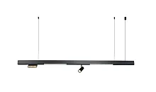 Светильник подвесной LED Лайви 07617A,19 Kink Light чёрный на 1 лампу, основание чёрное в стиле современный хай-тек линейный