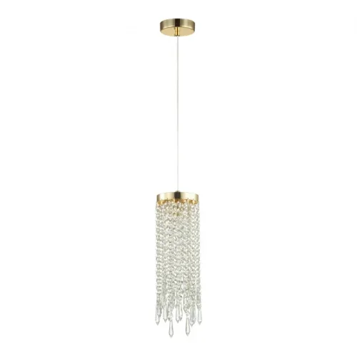 Светильник подвесной Chokka 5028/1 Odeon Light прозрачный на 1 лампу, основание золотое в стиле классический 