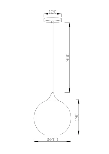 Светильник подвесной Sumatra V2110-P Moderli прозрачный 1 лампа, основание чёрное в стиле современный лофт  фото 6
