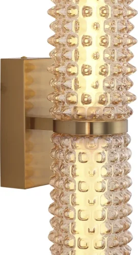 Бра LED Saguaro SL6144.301.01 ST-Luce янтарный на 1 лампу, основание латунь в стиле современный фото 3