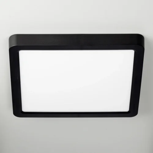 Светильник потолочный LED DIMM Бейсик CL738K181V Citilux белый 1 лампа, основание чёрное в стиле современный хай-тек квадратный фото 2