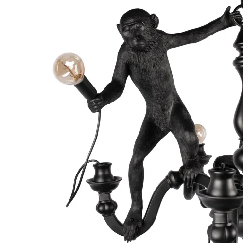 Светильник подвесной Monkey 10314 Black LOFT IT без плафона 5 ламп, основание чёрное в стиле современный животные фото 8