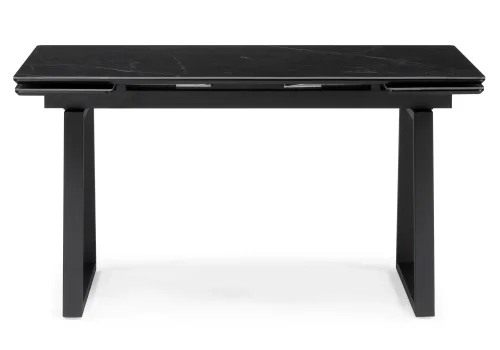 Керамический стол Джек 140(200)х80 черный мрамор shakespeare black / черный 612900 Woodville столешница чёрная из керамика фото 4 Керамический стол Джек 140(200)х80 черный мрамор shakespeare black / черный 612900 Woodville столешница чёрная из керамика фото 4