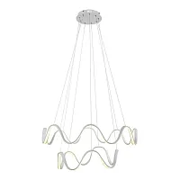 Люстра подвесная LED Azzuro L 1.5.78 W Arti Lampadari белая на 1 лампу, основание белое в стиле современный 