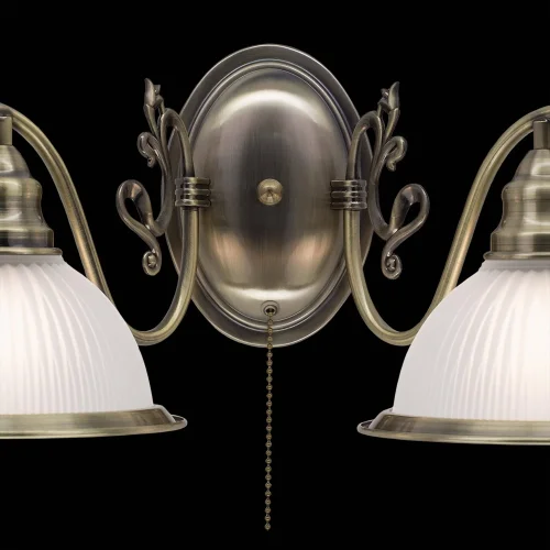 Бра с выключателем Идальго CL434321 Citilux белый на 2 лампы, основание бронзовое в стиле классический кантри  фото 4