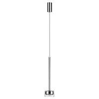 Светильник подвесной Laslo 7151/10L Odeon Light прозрачный на 1 лампу, основание хром в стиле современный классический Светильник подвесной Laslo 7151/10L Odeon Light прозрачный на 1 лампу, основание хром в стиле современный классический