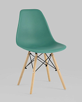 Стул EAMES, серо-зеленый УТ000037595 Stool Group, /, ножки/массив бука/бежевый, размеры - *815***460*530
