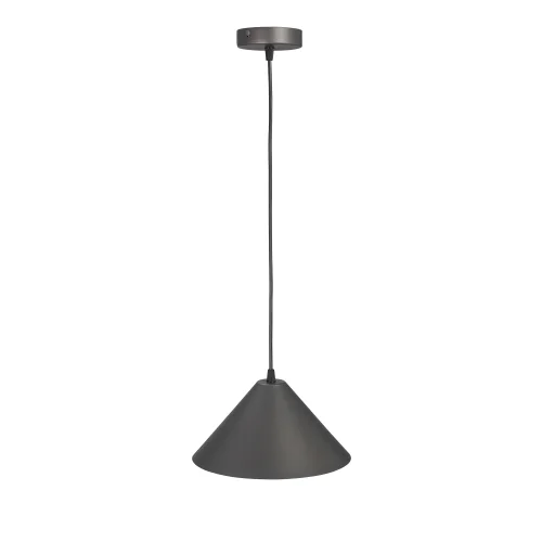 Светильник подвесной V2925-2/1S Vitaluce чёрный серый 1 лампа, основание серое в стиле арт-деко  фото 4