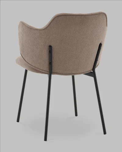 Стул Джиннет велюр капучино УТ000041753 Stool Group, капучино/велюр, ножки/металл/чёрный, размеры - ***** фото 5 Стул Джиннет велюр капучино УТ000041753 Stool Group, капучино/велюр, ножки/металл/чёрный, размеры - ***** фото 5