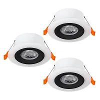 Светильник точечный LED Calonge 900915 Eglo белый на 3 лампы, основание белое в стиле современный круглый