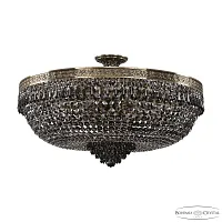 Люстра потолочная 19271/80IV GB R731 Bohemia Ivele Crystal чёрная на 16 ламп, основание золотое в стиле классика sp