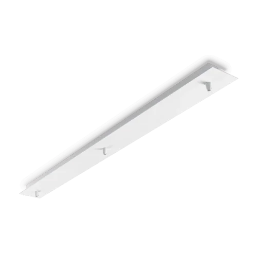 Потолочная чаша крепления ROSONE LINEARE 3 LUCI BIANCO Ideal Lux на 1 , основание белое в стиле 