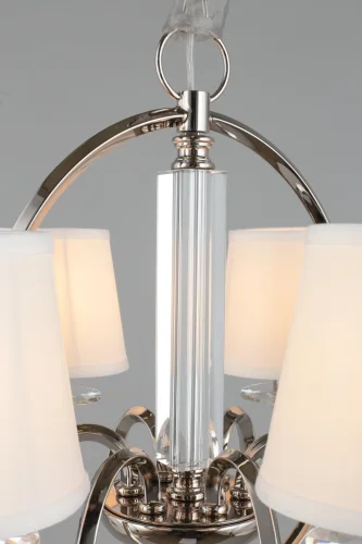Люстра подвесная Creazzo OML-87503-06 Omnilux белая на 6 ламп, основание хром в стиле классический  фото 5
