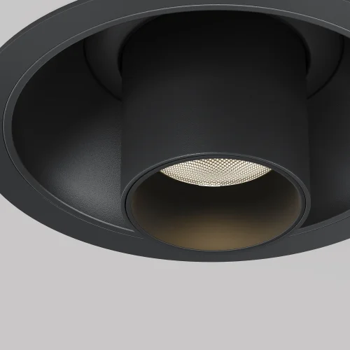 Светильник точечный LED Focus T C140RS-L200-7W3K-B Maytoni чёрный 1 лампа, основание чёрное в стиле современный хай-тек круглый трубочки фото 2