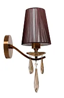 Бра Alessia LDW 1726-1 MD Lumina Deco коричневый 1 лампа, основание бронзовое в стиле классический 