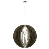 Светильник подвесной COSSANO 94637 Eglo коричневый 1 лампа, основание серое никель в стиле современный 