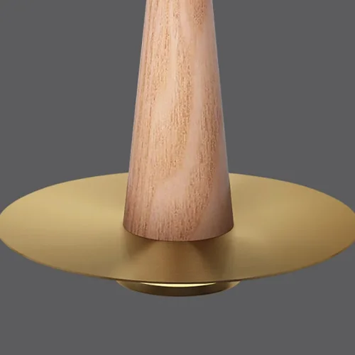Светильник подвесной CURTISS wood 189880-23 ImperiumLoft латунь 1 лампа, основание бежевое коричневое в стиле современный  фото 8
