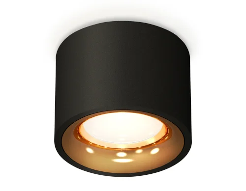 Светильник накладной Techno spot XS7511024 Ambrella light чёрный 1 лампа, основание чёрное в стиле хай-тек современный круглый