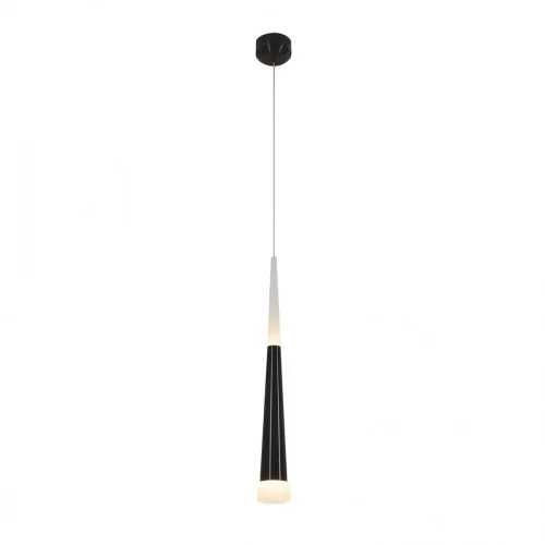 Светильник подвесной LED Вегас CL227011 Citilux белый 1 лампа, основание чёрное в стиле современный трубочки